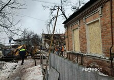 Фото наслідків нічного удару по Слобідському району Харкова