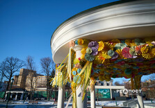 Нові квіткові інсталяції у Харкові (фото)