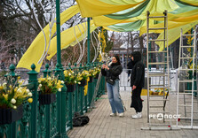 Весняні інсталяції у центрі Харкова: що встановили (фото)