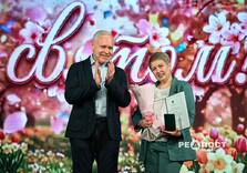 В Індустріальному районі Харкова відзначили прийдешнє свято весни (фото)