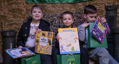 «Скіфи» привітали дітей військових: понад 500 подарунків до Дня Нацгвардії