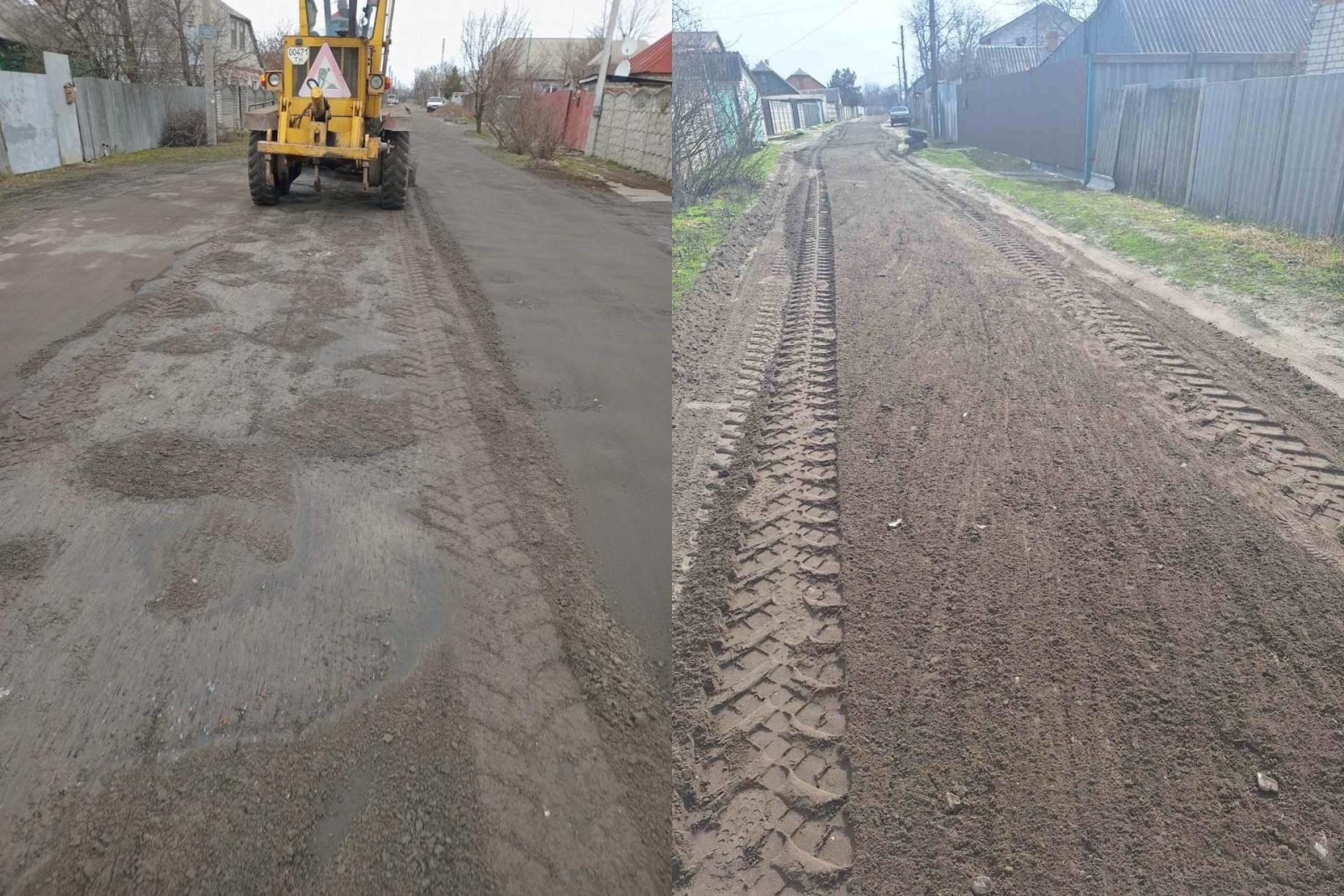 Комунальники Харкова вирівнюють дороги приватного сектору (фото)