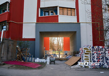 На Північній Салтівці у Харкові продовжуються відновлювальні роботи (фото)