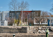 На Північній Салтівці у Харкові продовжуються відновлювальні роботи (фото)