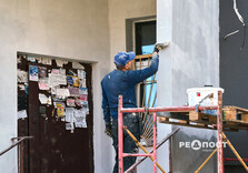 На Північній Салтівці у Харкові продовжуються відновлювальні роботи (фото)