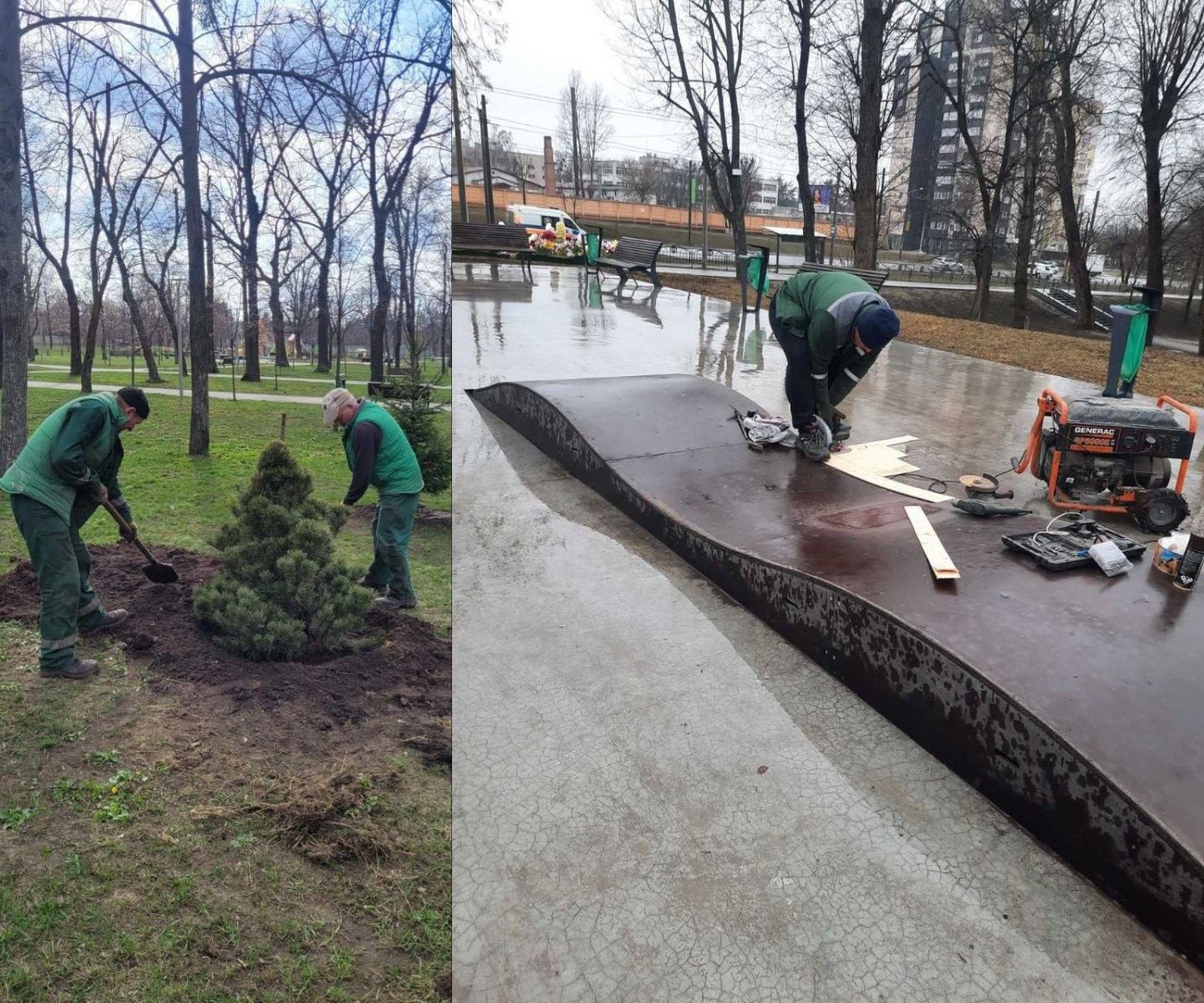 Впорядковують парки та сквери в усіх районах міста комунальники: Новини Харкова