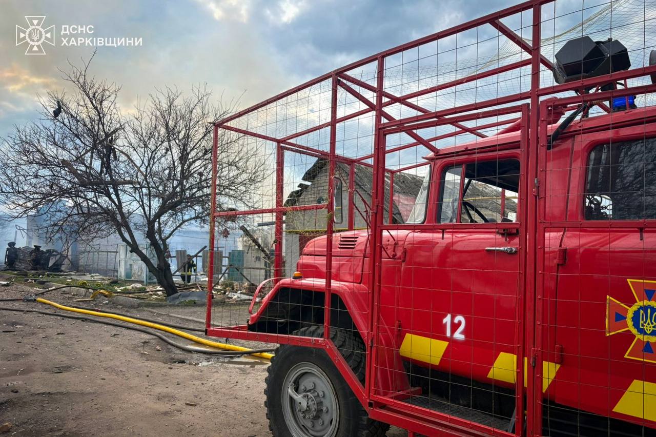 Російський дрон вбив людину та спричинив пожежі на Харківщині