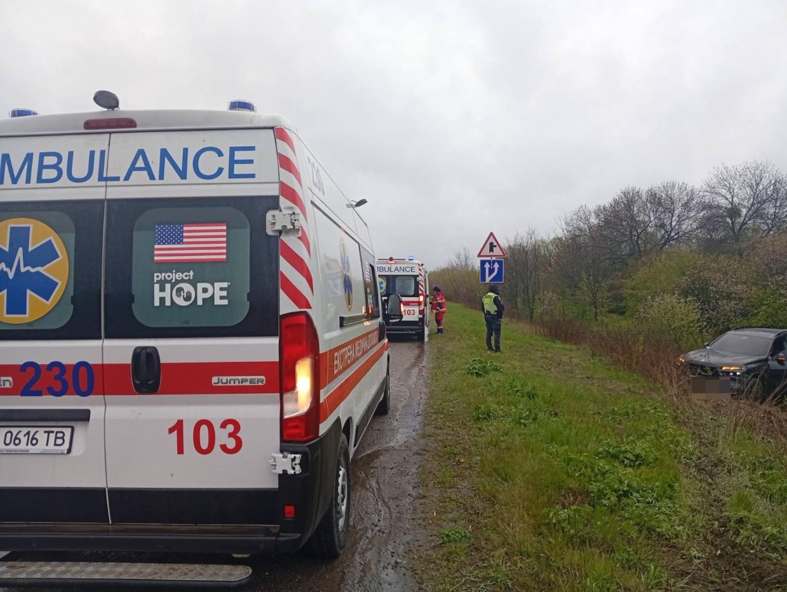 На Полтавщині харківські медики оперативно допомогли постраждалому в ДТП