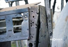 Кадри однієї із зруйнованих АЗС у Харкові після атаки безпілотників (фото)