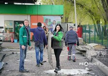 Кадри однієї із зруйнованих АЗС у Харкові після атаки безпілотників (фото)