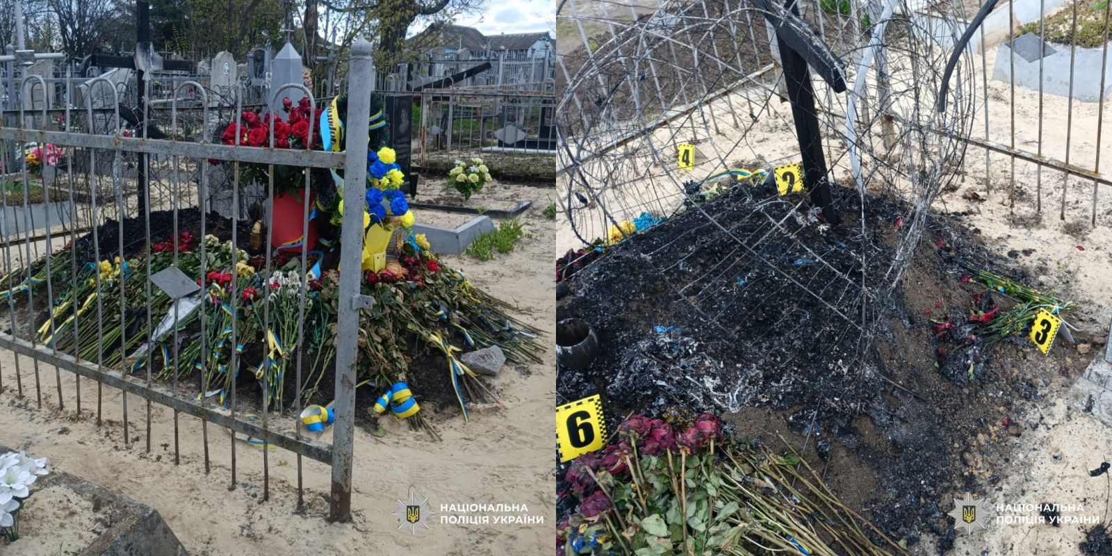Крала іграшки з могили захисника та влаштувала пожежу жінка: Новини Харкова