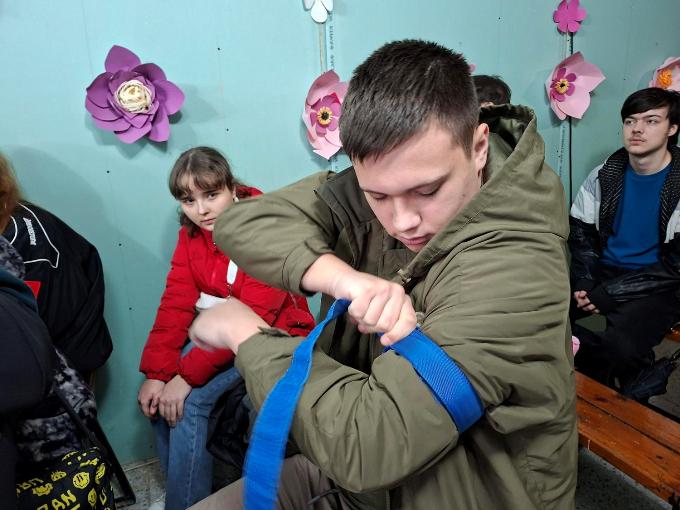 Новини Харкова: «Скіфи» провели навчання у школі