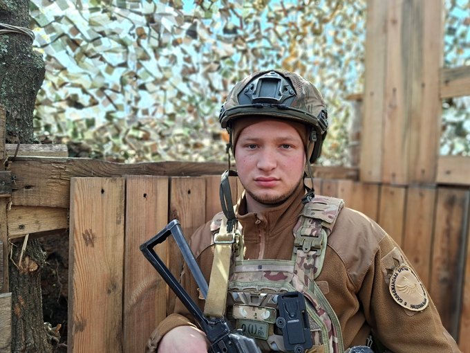 Гвардієць «Скіфів» із позивним «Шрам» 