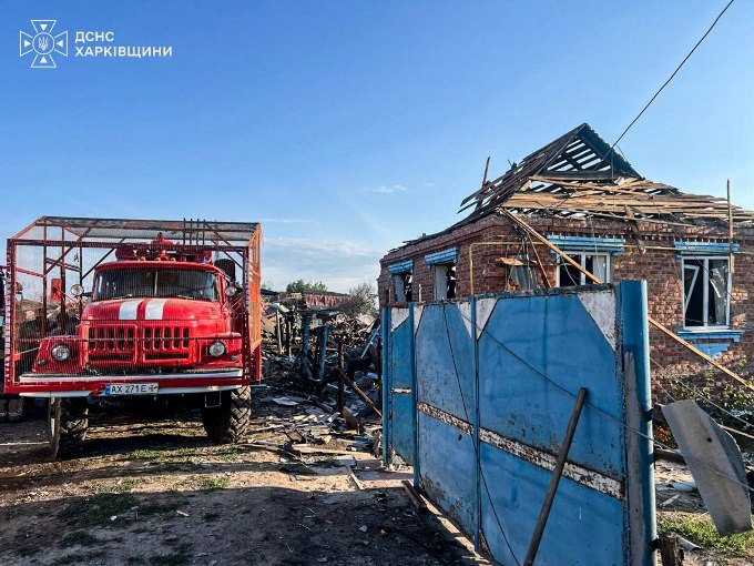 Новини Харкова: як рятувальники гасили пожежу в Леб’яжому
