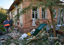 Наслідки авіаційного удару у Слобідському районі Харкова (фото)